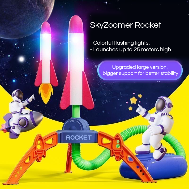 SkyZoomer Rocket Launcher Toy – Soaring Fun for Kids – Whats Included | Toki Toy Box