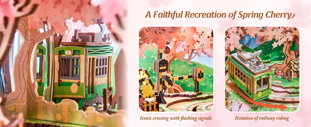 3D Wooden Music Box Puzzle – Dream Sakura Build Kit – Lifestyle | Toki Toy Box