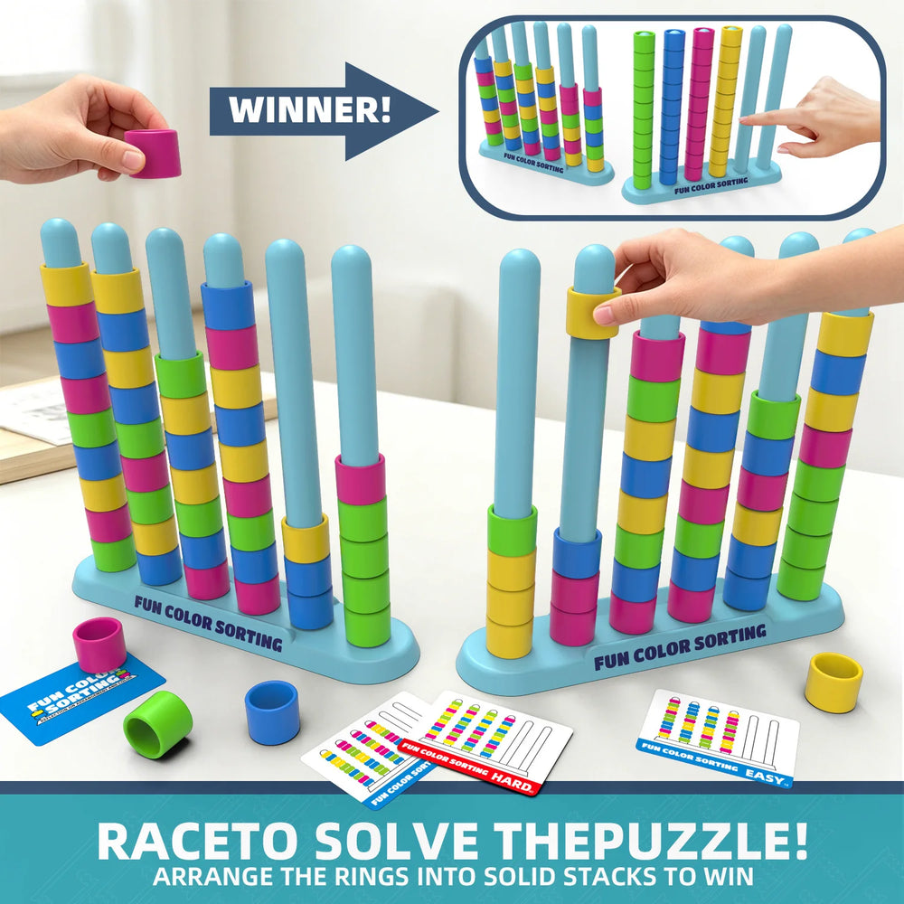 Color Stack Strategy Game for Family Fun