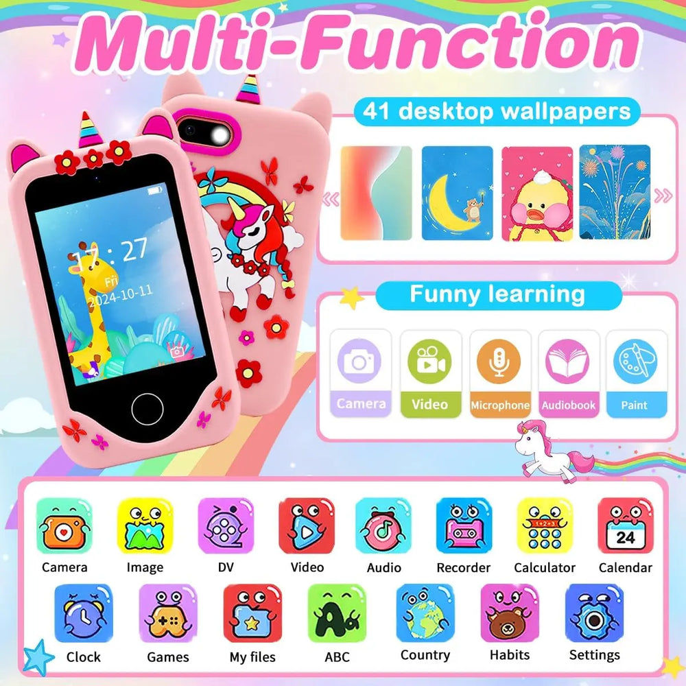 Smart Kids Toy Phone with Camera & Games - Toki Toy Box