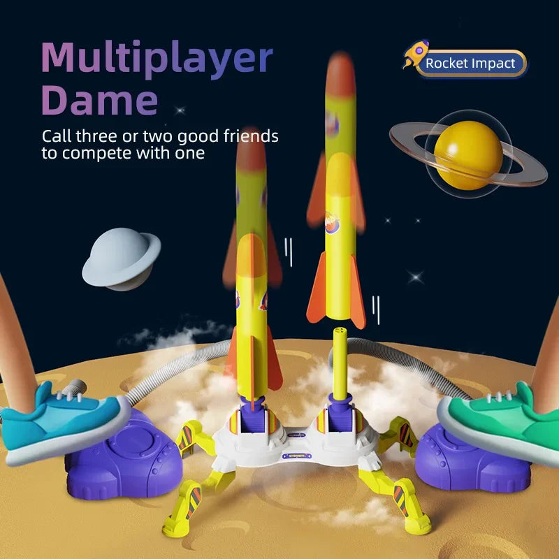 Air Rocket Launcher Stomp Toy for Kids - Toki Toy Box