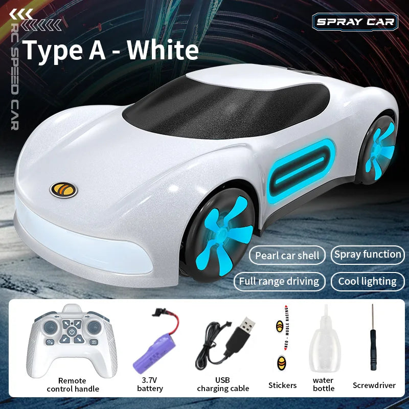 RC Stunt Racing Car with Lights & Mist Effects - Toki Toy Box