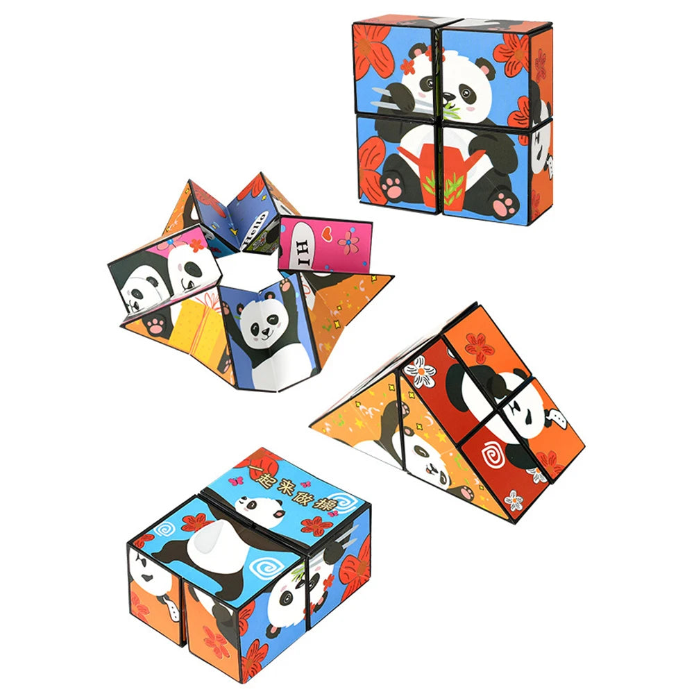 Panda Infinity Cube – Foldable Stress Relief Puzzle