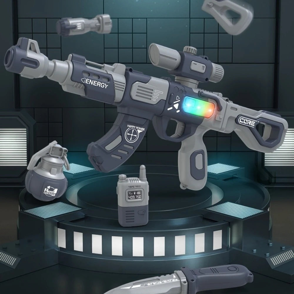 Magnetic DIY Blaster Builder Toy with Sound Effects