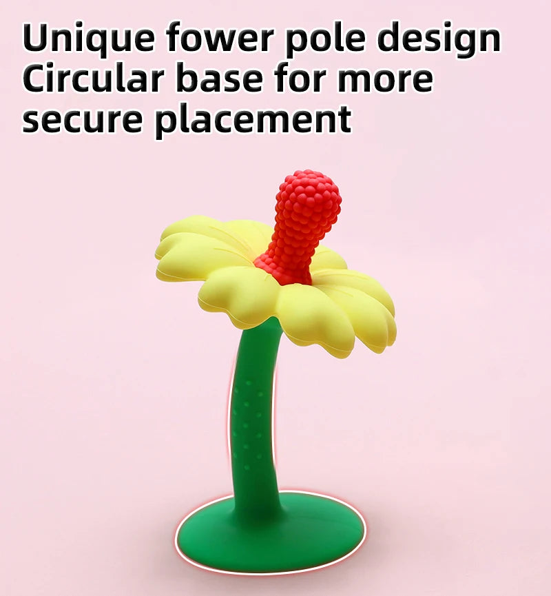 Baby Silicone Flower Teether – BPA-Free Infant Chew Toy - Toki Toy Box