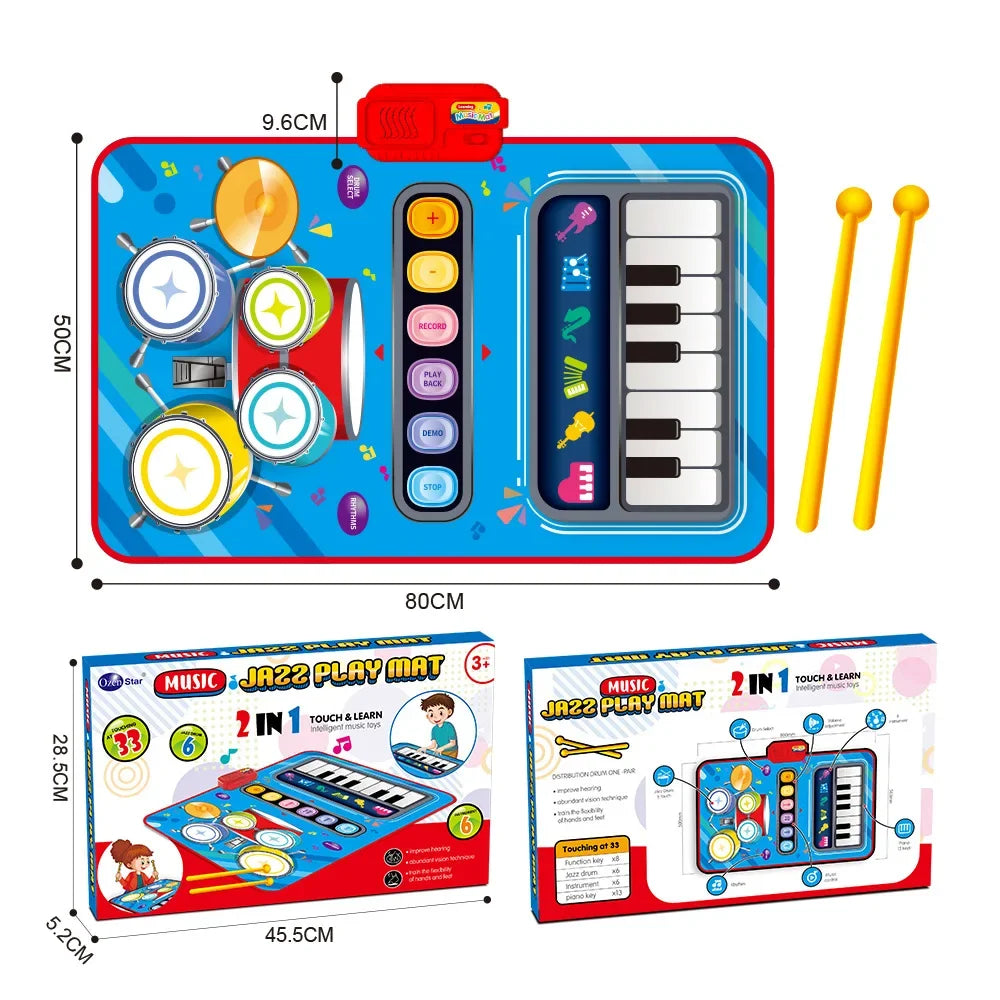 Play Mat – Folded for Storage | Toki Toy Box