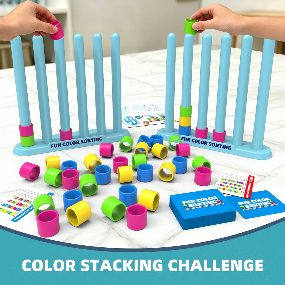 Color Stack Strategy Game for Family Fun