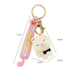 Creative Puppy Keychain – High-Quality Mini Bag Pendant & Car Key Ring for Men and Women