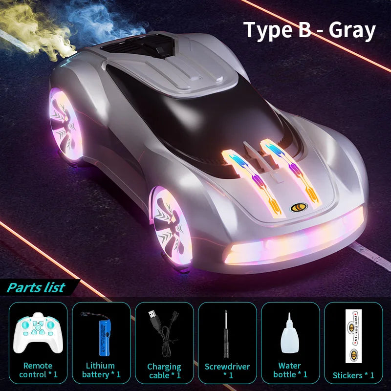 RC Stunt Racing Car with Lights & Mist Effects - Toki Toy Box