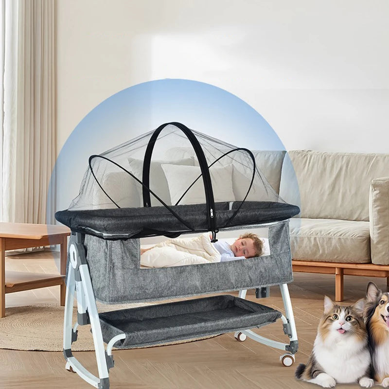 Portable Baby Crib Mosquito Net – Foldable 360° Protection