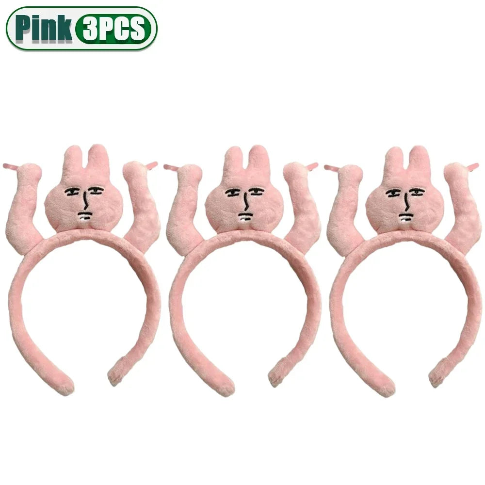 Pink Bunny Plush Headband – Soft Cute Hair Accessory – Lifestyle | Toki Toy Box