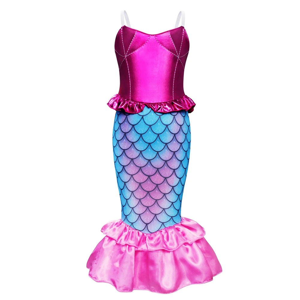 Sparkling Ocean Princess Dress for Kids