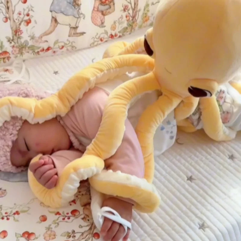 Soothing Octopus Plush Pillow – Baby Comfort Toy | Toki Toy – Whats Included | Toki Toy Box