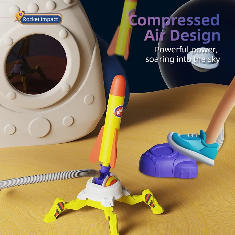 Air Rocket Launcher Stomp Toy for Kids - Toki Toy Box