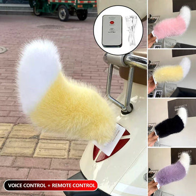 Remote Control Wagging Plush Tail – Fun Vehicle Decor