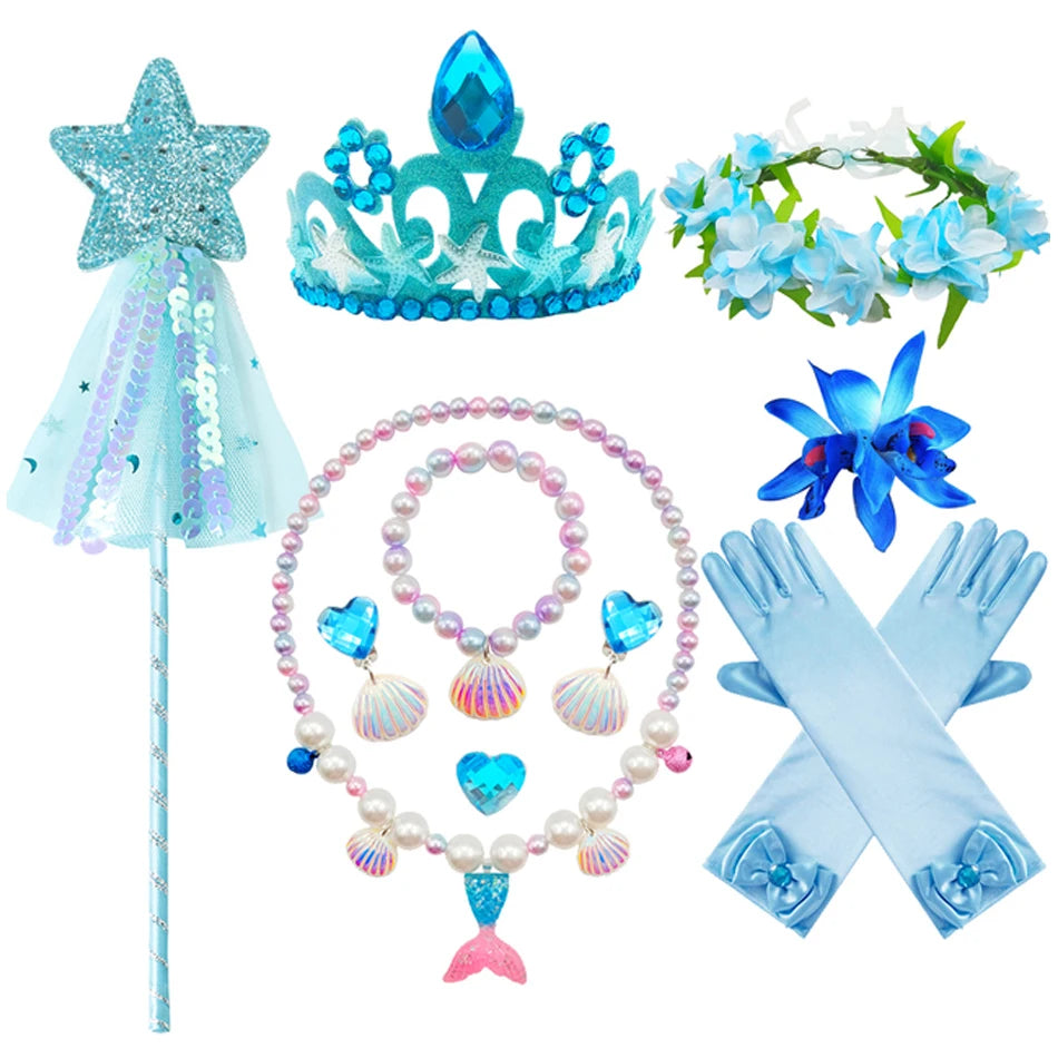 Sparkling Ocean Princess Dress for Kids