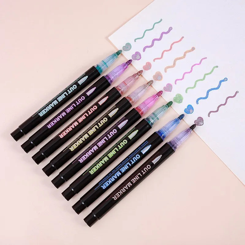 Shimmer Markers – All Colors Displayed | Toki Toy Box