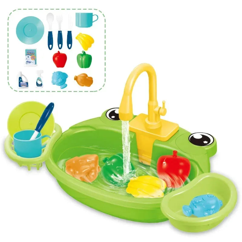 Kids Kitchen Sink Play Set with Running Water – View 12 | Toki Toy Box