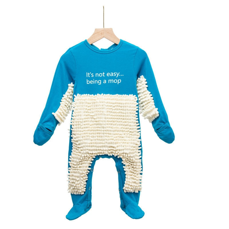 Meet the Mopster – Baby Crawling Mopping Jumpsuit - Toki Toy Box