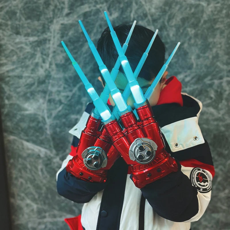 Light-Up Retractable Claw Gloves for Kids