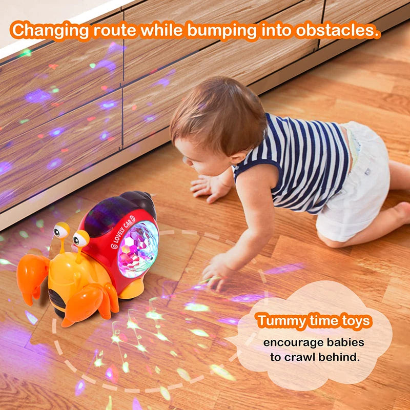 Smart Crawling Crab Toy for Tummy Time Kids - Toki Toy Box