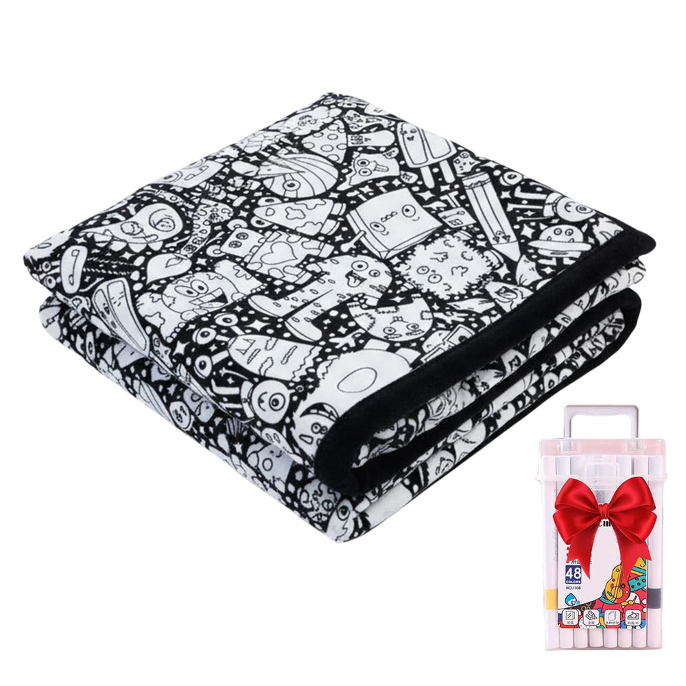 Color Your Own Blanket – Creative Fuzzy Art Kit – View 16 | Toki Toy Box