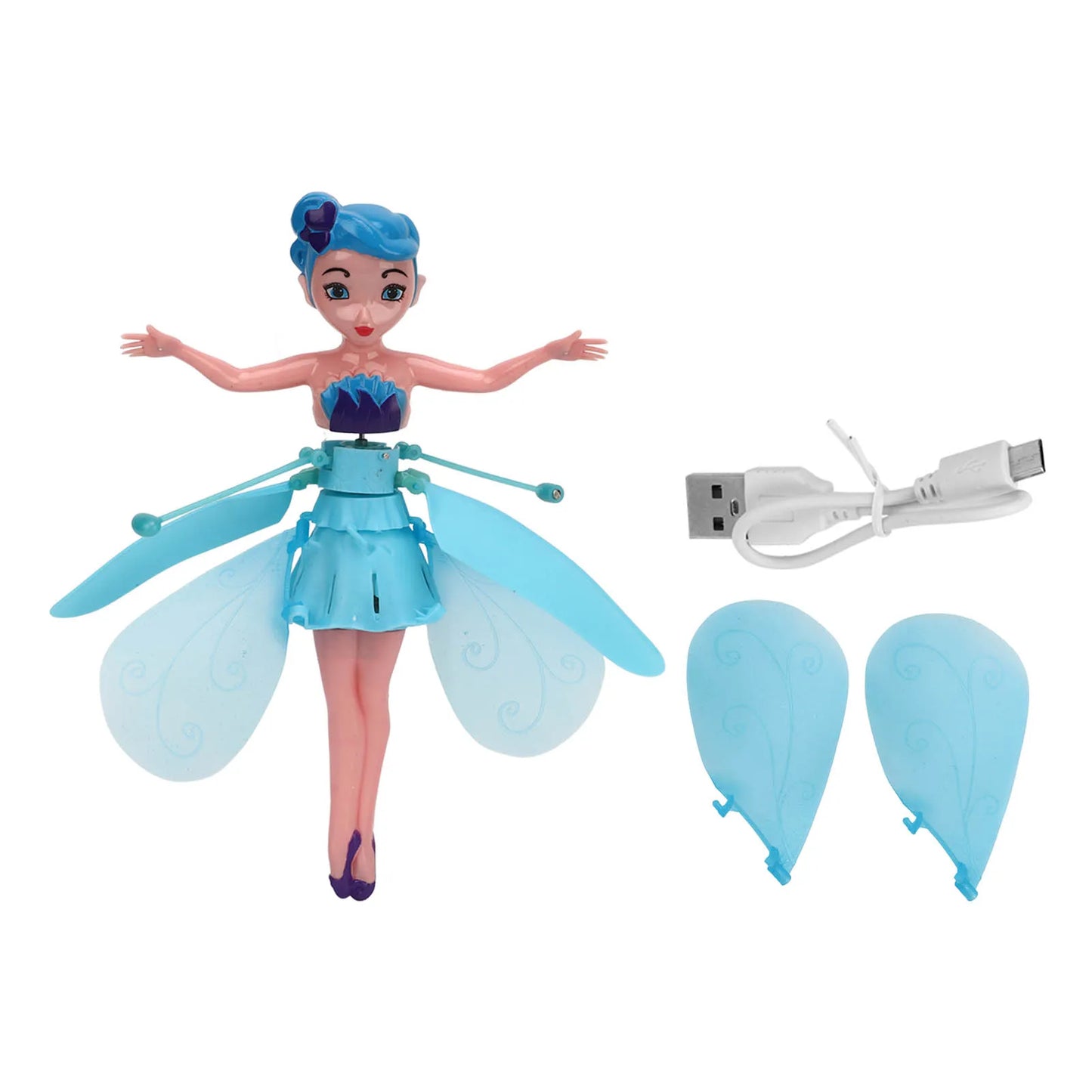 Flying Toy for Kids – Gesture-Controlled Helicopter with Dancing Simulation, Rotating LED Lights, Induction Flying Machine