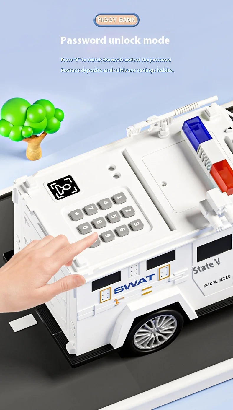Kids ATM Piggy Bank with Fingerprint & Password Safe