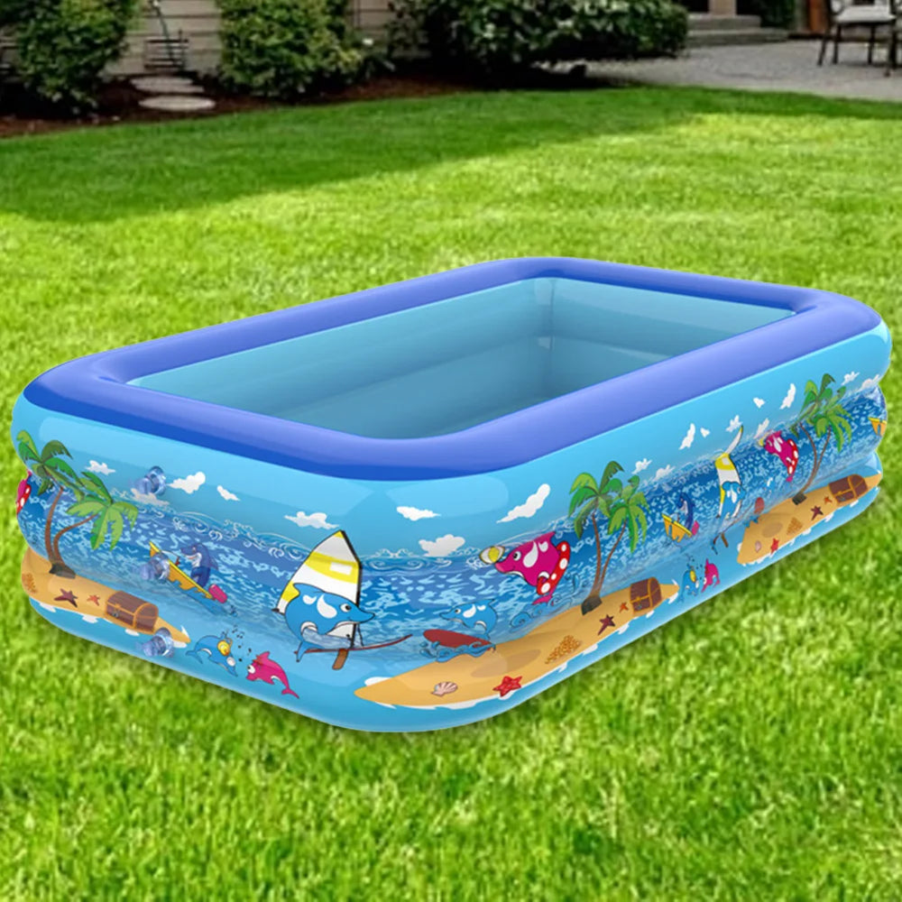 Inflatable Kids Swimming Pool – Portable Summer Splash Pool