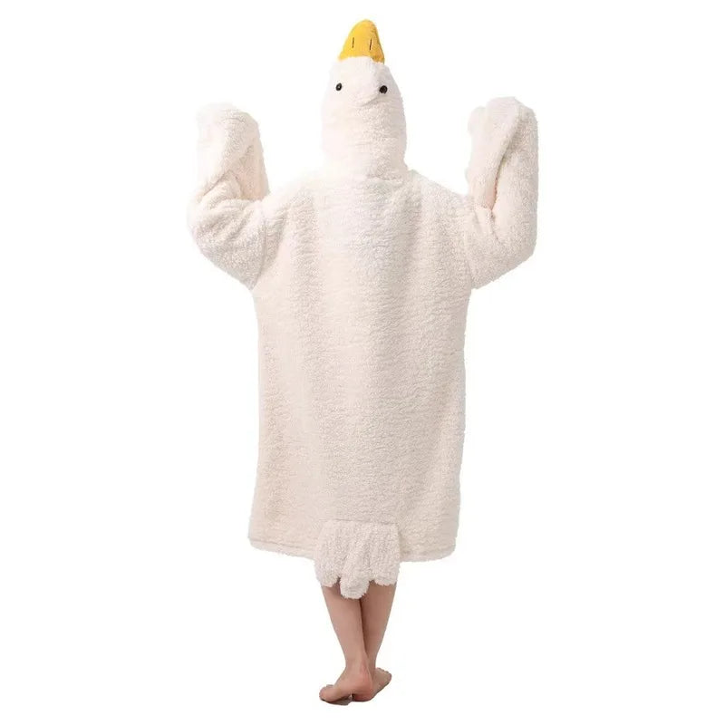 Goose Hooded Fleece Robe – Novelty Costume | Toki Toy Box