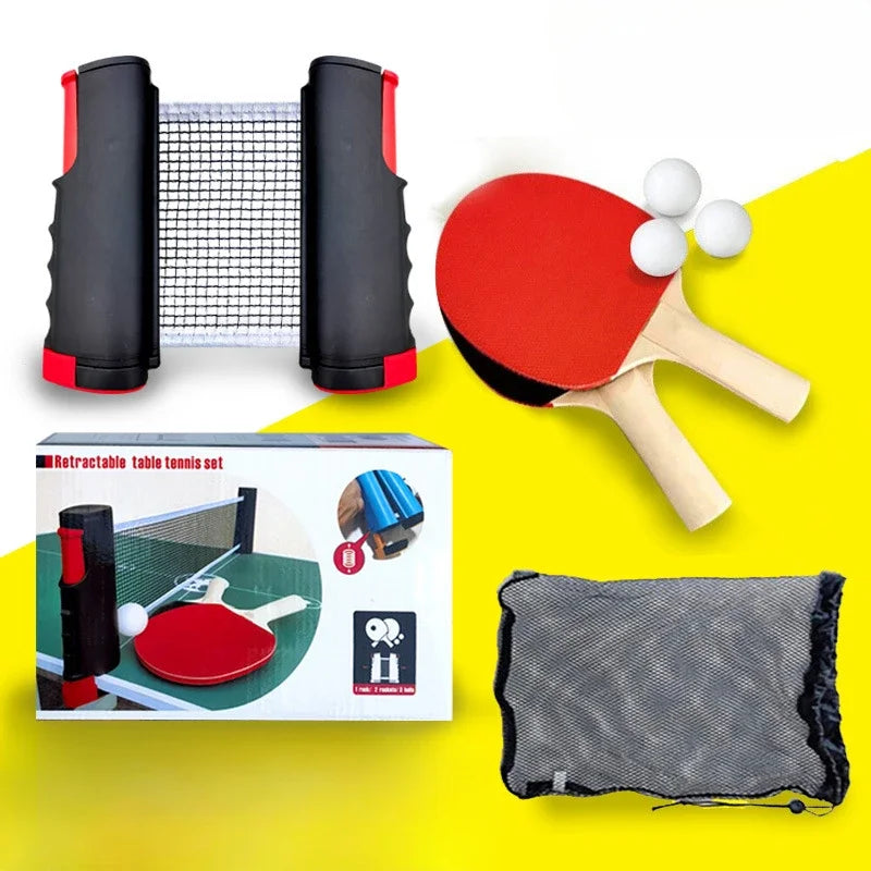 Portable Stretchable Table Tennis Net Set for Family Play