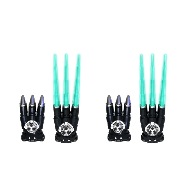 Light-Up Retractable Claw Gloves for Kids