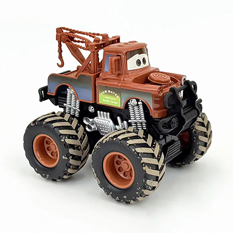 Cartoon Race Car Die-Cast Toy – Pull Back Fun