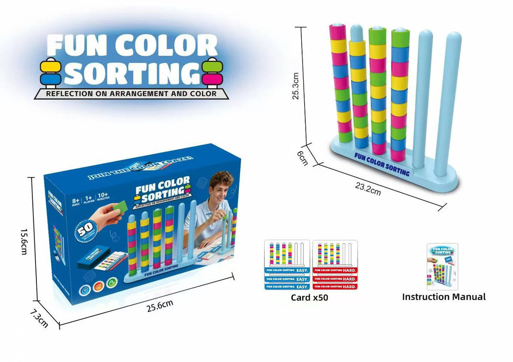 Color Stack Strategy Game for Family Fun