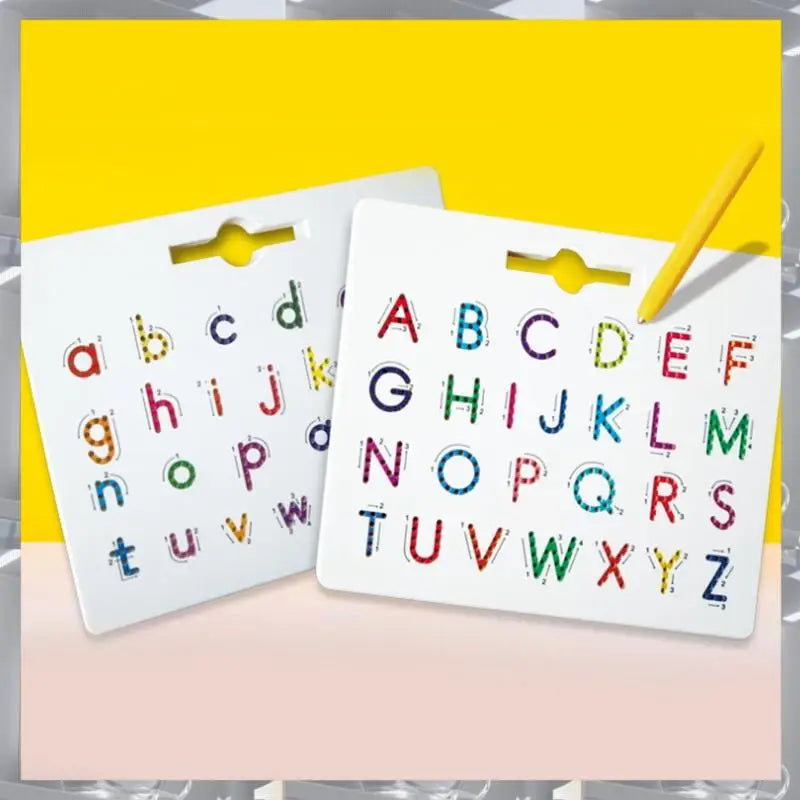 Magnetic Alphabet Trace Board (2 Pcs) – Double-Sided Upper & Lower Case Writing