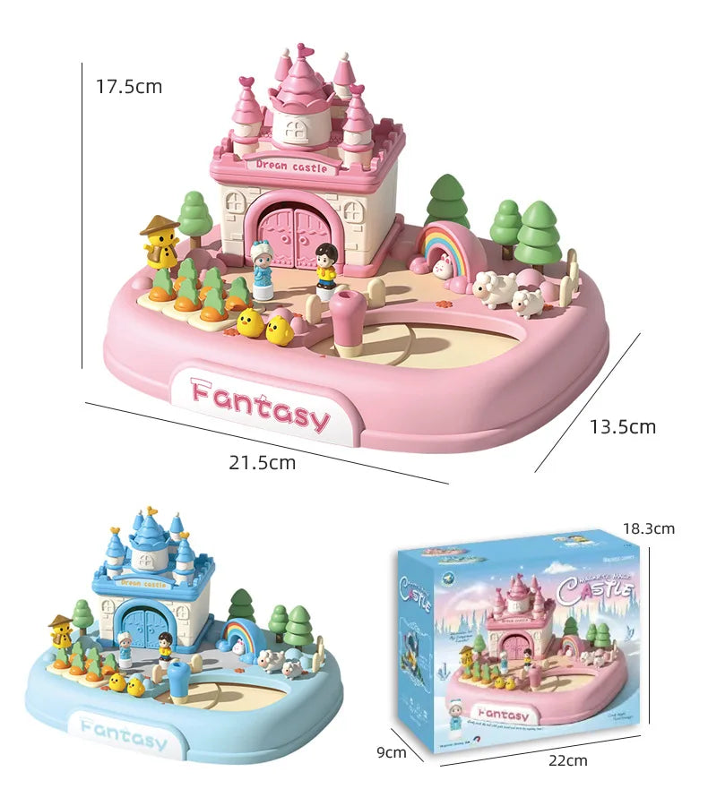 Magnetic Dollhouse Playset – Creative Princess Toy for Kids - Toki Toy Box