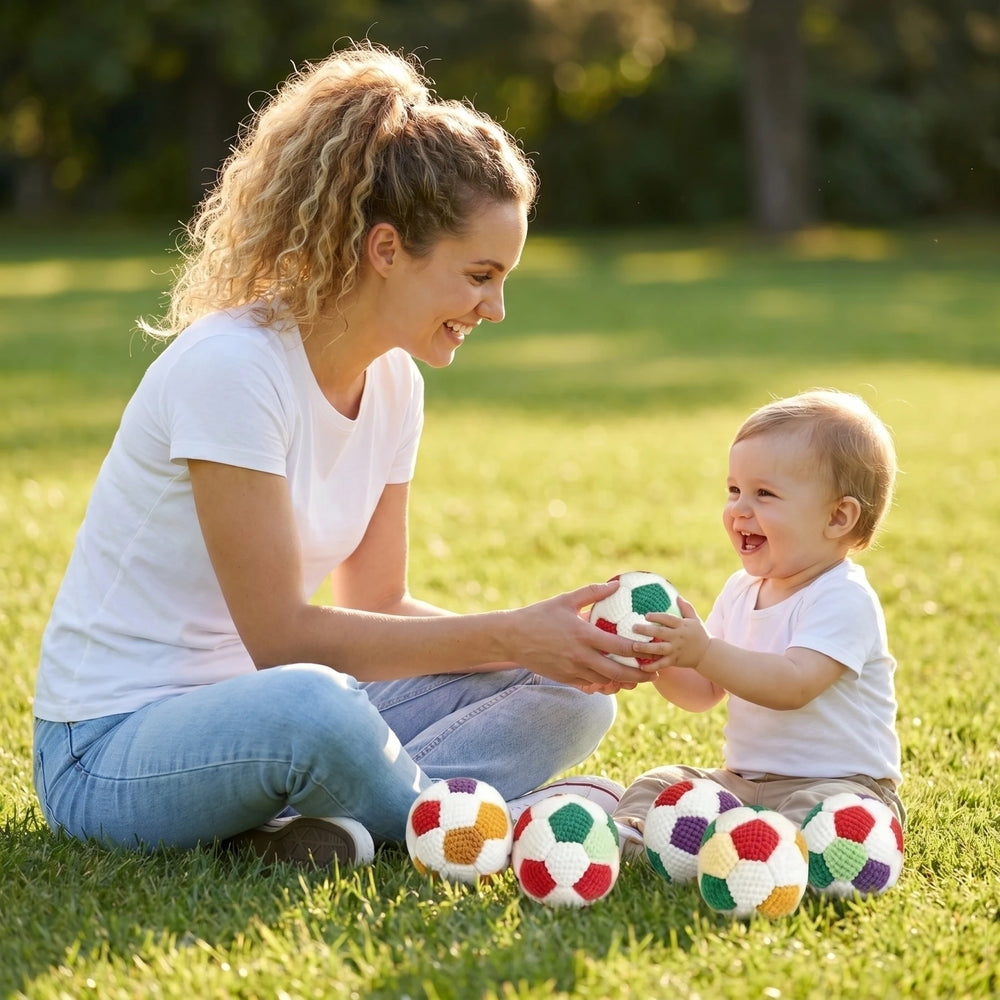 Crochet Juggling Balls Set – Soft Bean Bags for Kids - Toki Toy Box