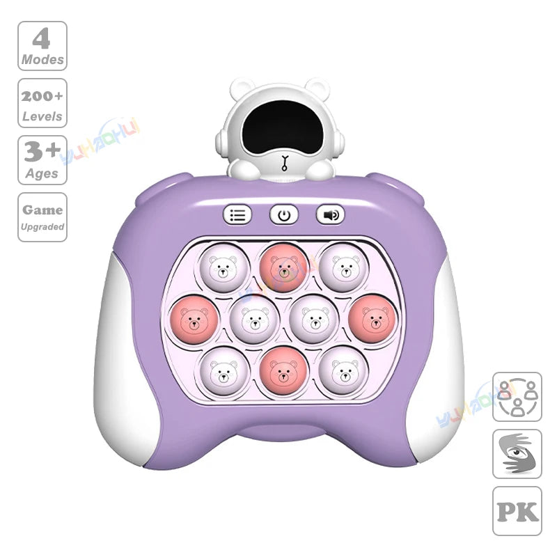 999-Level Pop Push Game Console for Kids & Adults - Toki Toy Box
