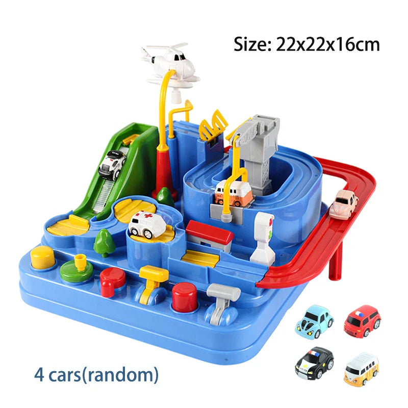 Educational Car & Train Racing Track Set – Interactive Adventure Toy