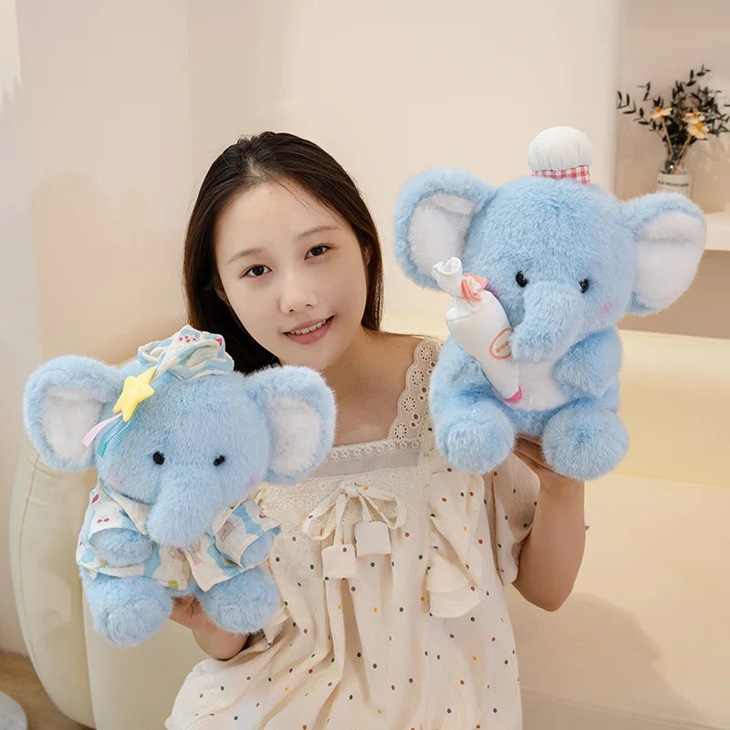Elephant Plush – Baker Outfit | Toki Toy Box