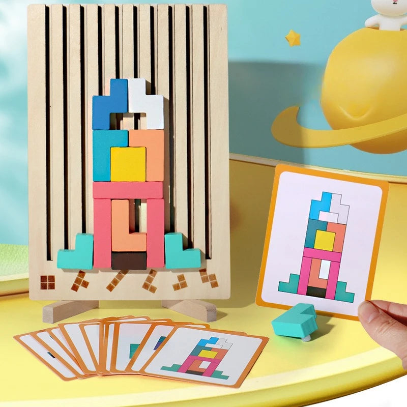 Wooden Puzzle – 3D Assembly in Progress | Toki Toy Box