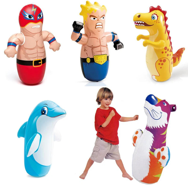 Inflatable Kids Punching Bag – Bounce-Back Boxing Toy | Toki Toy Box – Active Play Toy | Toki Toy Box
