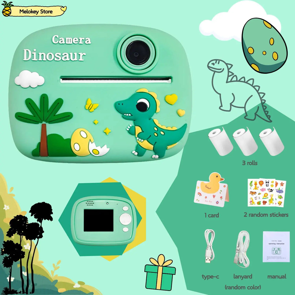 Kids Instant Print Camera – Photo Printer with Games