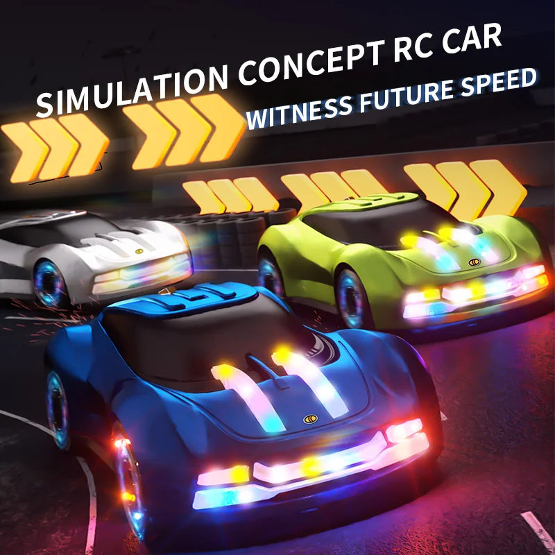 RC Stunt Racing Car with Lights & Mist Effects - Toki Toy Box