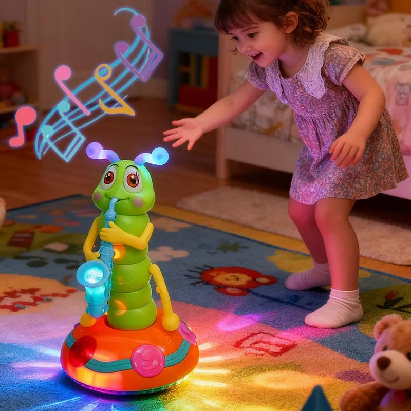 Dancing Caterpillar Saxophone LED Music Toy | Toki Toy Box
