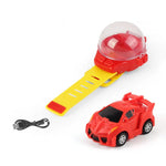 2024 Mini RC Car Watch – 2.4GHz USB Rechargeable Racing Car Toy