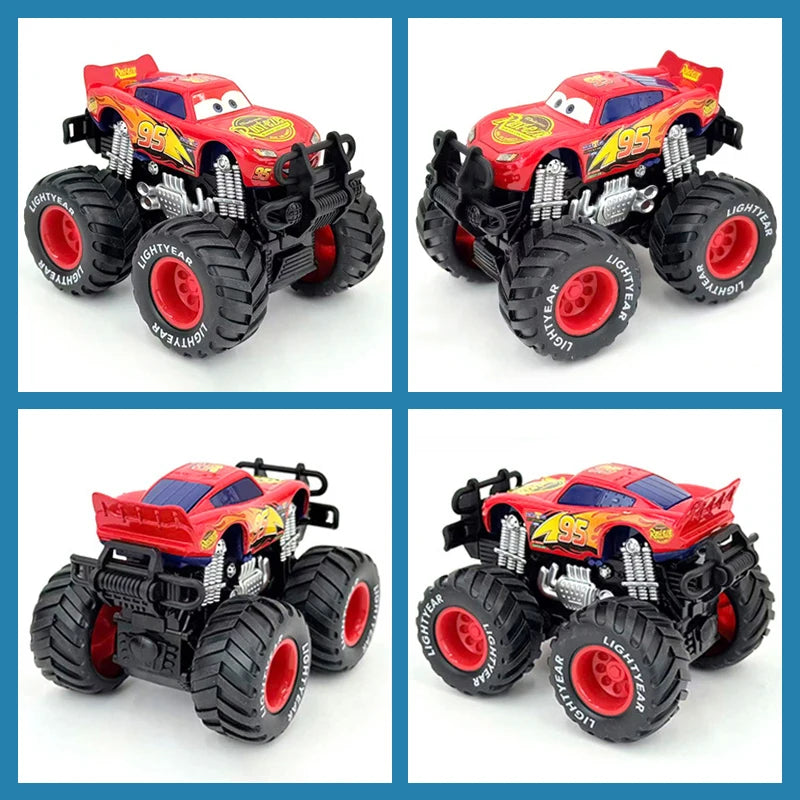 Cartoon Race Car Die-Cast Toy – Pull Back Fun