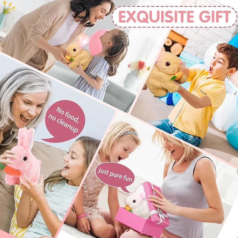 Bunny Plush – White Nodding | Toki Toy Box