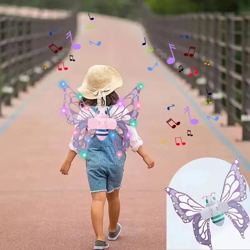 Light-Up Fairy Wings – Moving Butterfly Costume for Kids – In Use | Toki Toy Box