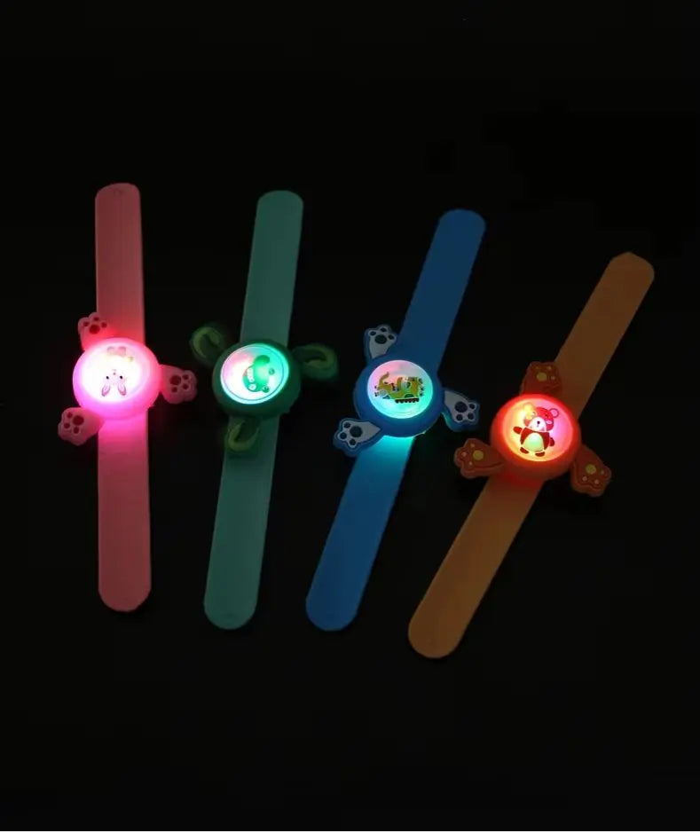 LED Spinning Wristband Toy for Kids Party Fun